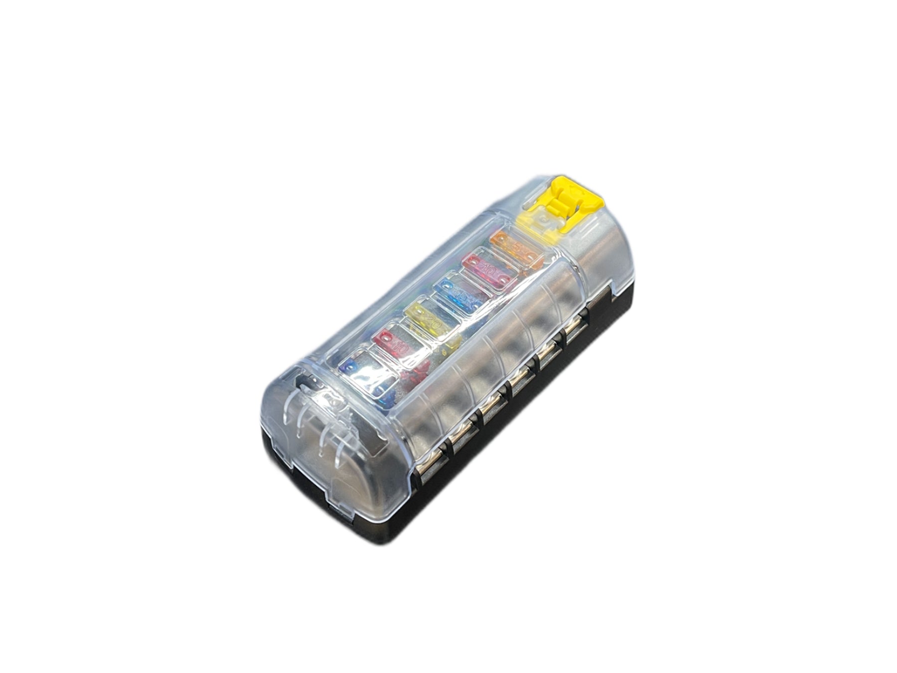 6 Circuit Independent Fuse Block Standard Blade with Cover