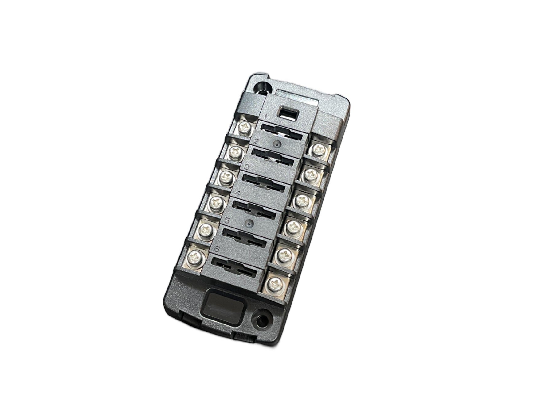6 Circuit Independent Fuse Block Standard Blade with Cover