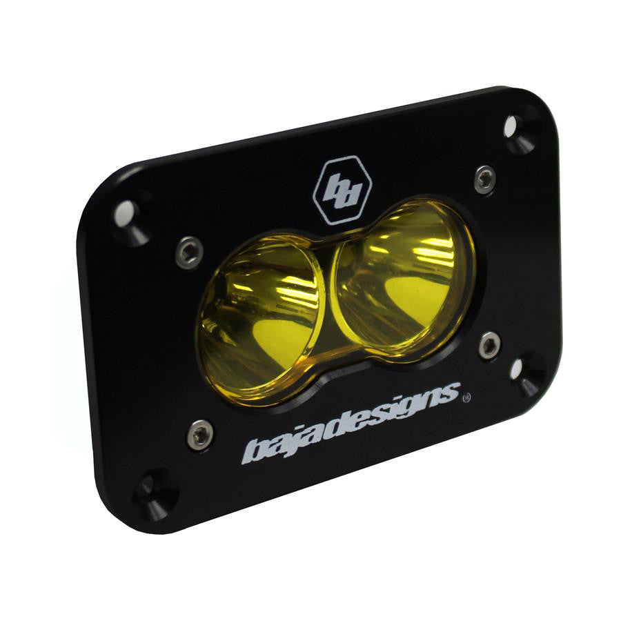 S2 Sport Black Flush Mount LED Auxiliary Light Pod – Universal