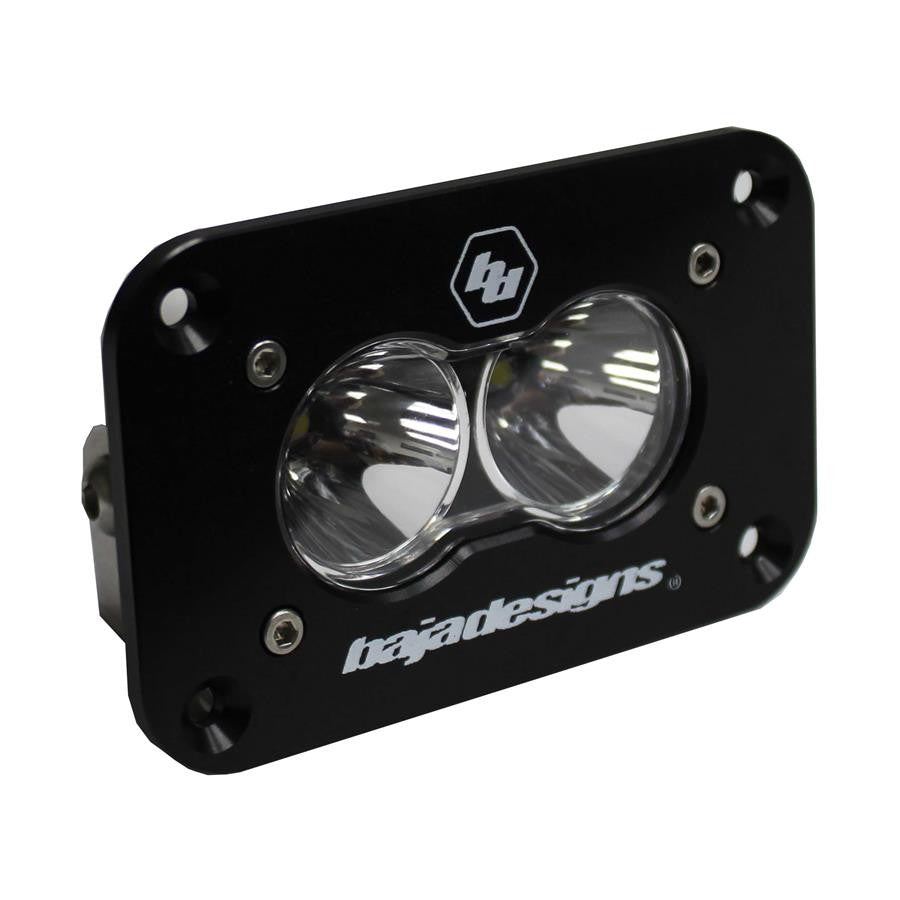 S2 Sport Black Flush Mount LED Auxiliary Light Pod – Universal