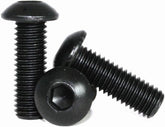 Button Head Hex Drive Screw Black-Oxide Alloy Steel, 1/4"-20 Thread, 5/8" Long (pack of four)