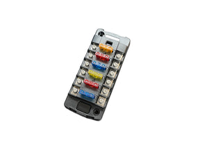 6 Circuit Independent Fuse Block Standard Blade with Cover