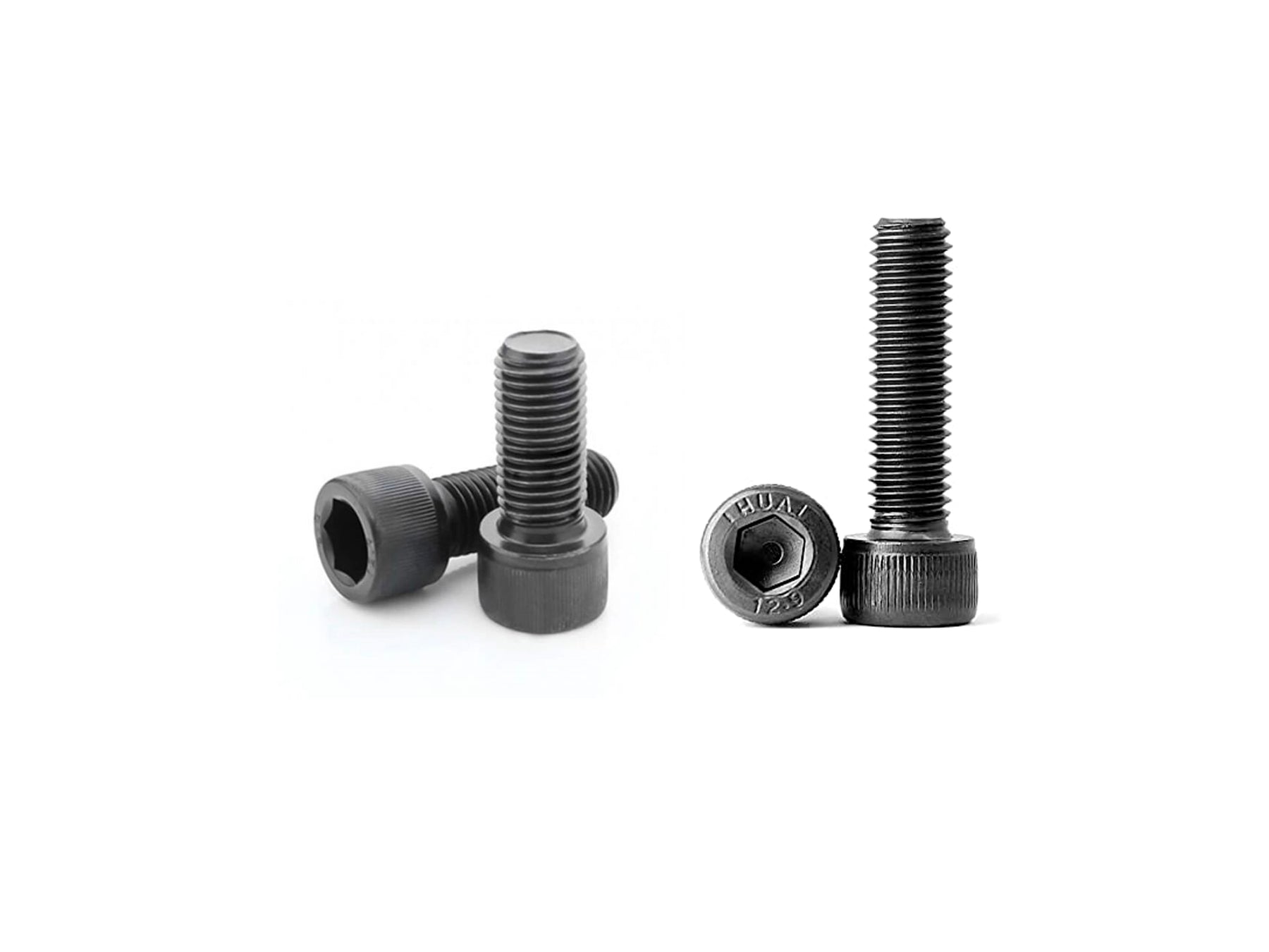 Stainless steel socket head Allen screws w/nylon lock nuts (pack of four)