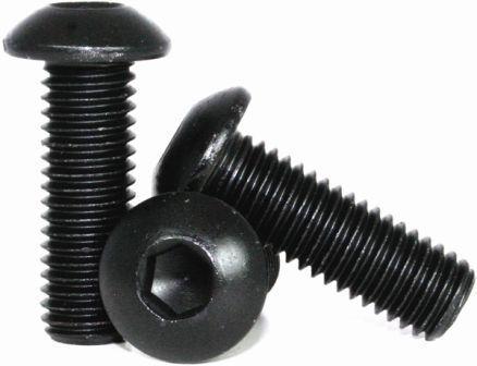 Button Head Hex, 1/4"-20 screws w/Nylon lock nuts (pack of four)